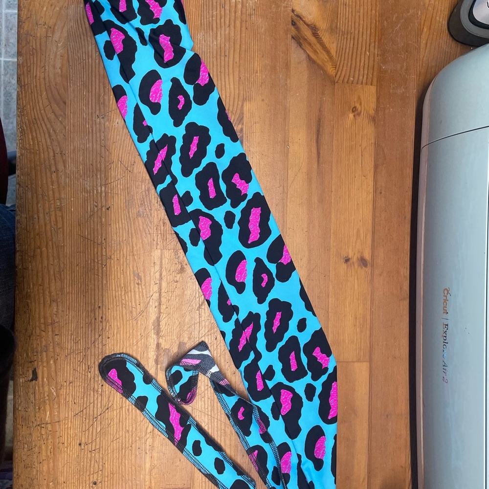 Blue Leopard tail bag